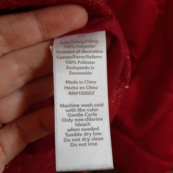 Disney Tutu Couture Bomber Jacket Girl's 7/8 Pink Quilted Coat Princess Patches - Picture 7 of 10